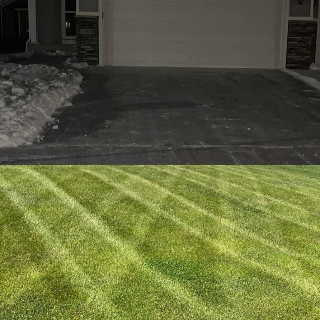 Midwest Grounds Co. team providing lawn care services in Ankeny, IA